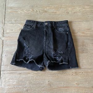 GUESS jean shorts black size 25